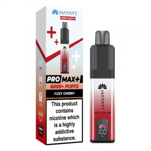 Fizzy Cherry Hayati Pro Max Plus 6K Disposable Vape 20mg